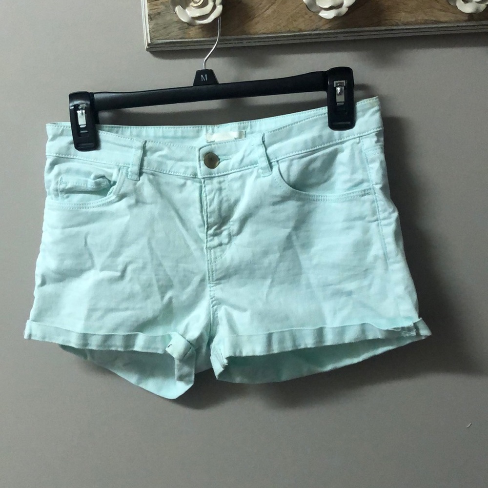 Teal shorts